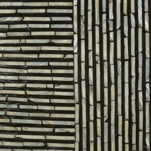 Safavieh Hamza Square Stool XII23 Multi Black Faux Mother Of Pearl Wood STL1802A