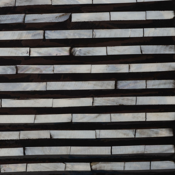 Safavieh Harlon Round Stool XII23 Multi Black Faux Mother Of Pearl Wood STL1803A