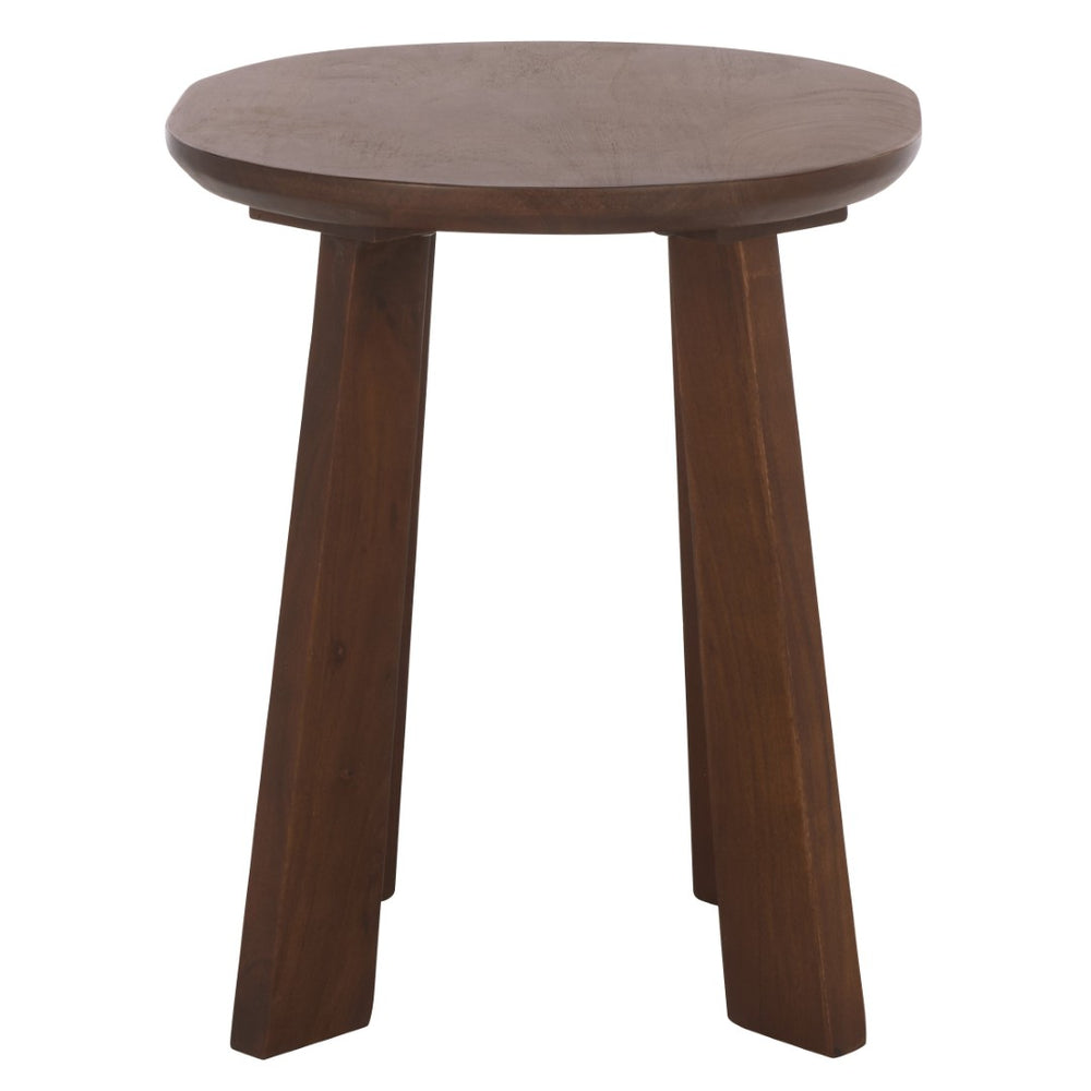 Safavieh Zoro Rustic-Modern Round Stool In Solid Acacia Wood – Versatile Accent For Seating, Tables & Plants STL3700A