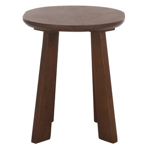 Safavieh Zoro Rustic-Modern Round Stool In Solid Acacia Wood – Versatile Accent For Seating, Tables & Plants STL3700A