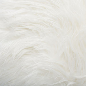 Safavieh Caspian Foot Stool White / Silver Metal