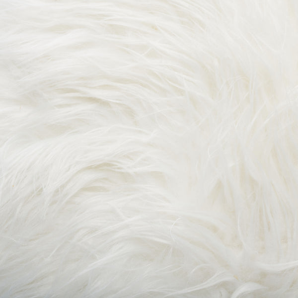 Safavieh Caspian Foot Stool White / Silver Metal