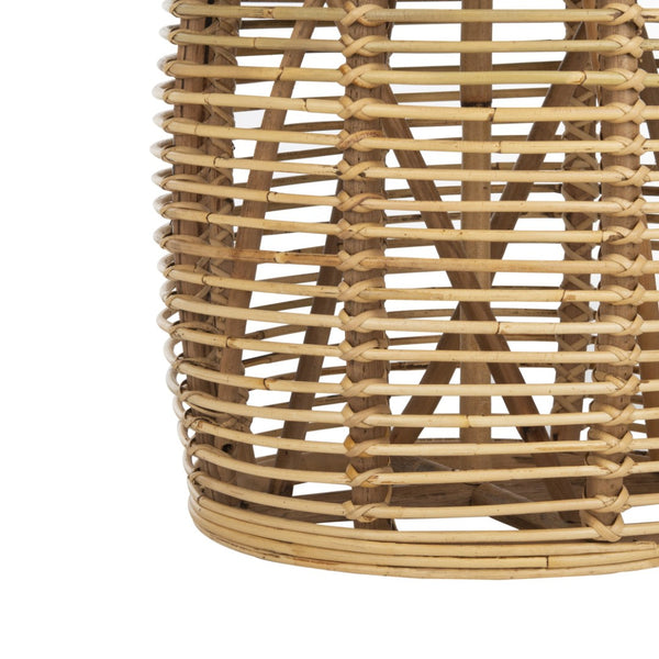 Safavieh Maui Coastal Rattan Drum Stool Table - Handcrafted Accent Piece For Modern And Eclectic Spaces Natural STL6500C