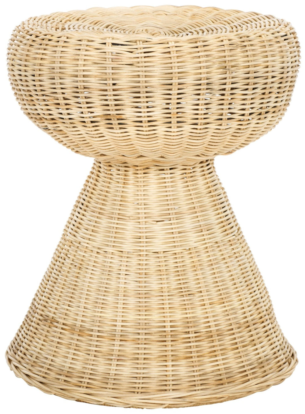 Safavieh Tritan Handcrafted Rattan Accent Table/Stool - Versatile, Lightweight, Natural Finish For Any Space STL6502A