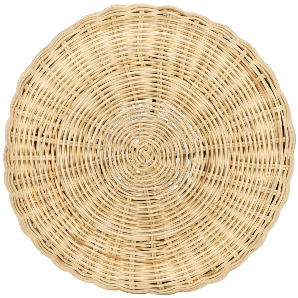 Safavieh Tritan Handcrafted Rattan Accent Table/Stool - Versatile, Lightweight, Natural Finish For Any Space STL6502A