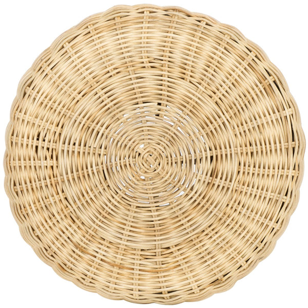Safavieh Tritan Handcrafted Rattan Accent Table/Stool - Versatile, Lightweight, Natural Finish For Any Space STL6502A