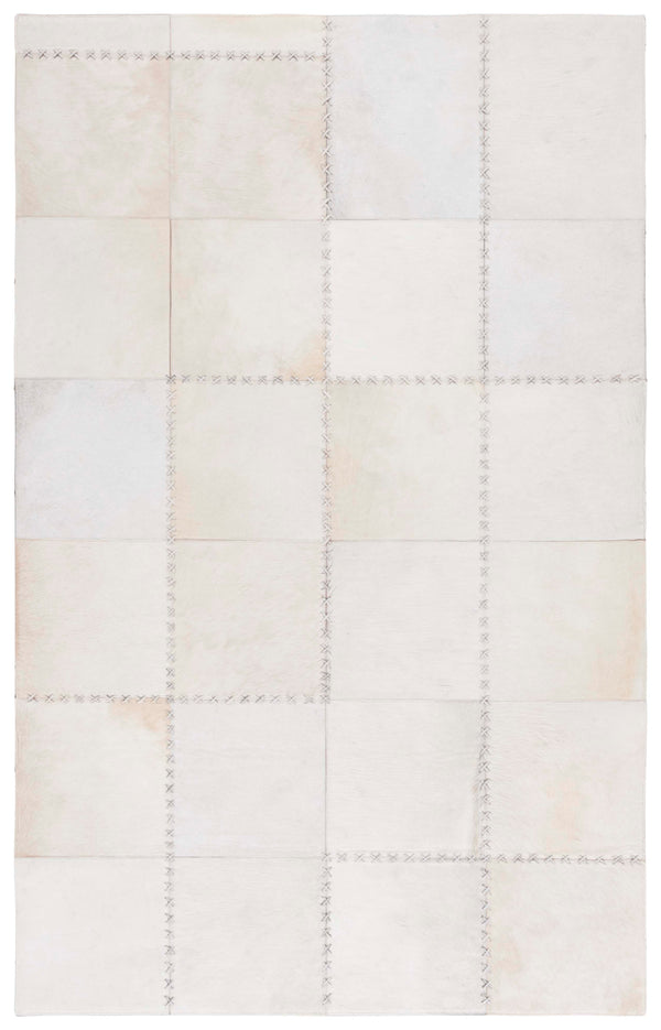 Safavieh Studio Leather Hand-Woven Area Rug 824A Beige – Geometric Rustic Lodge Design, Durable Artisan Craftsmanship 6'-0" x 9'-0" STL824A-6