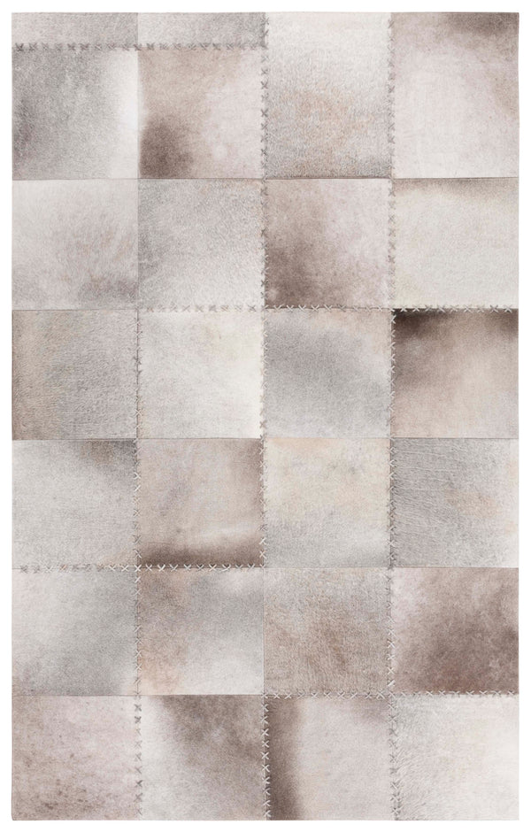 Safavieh Studio Hand‑Woven Leather Accent Panel 824F Grey — Geometric Rustic Chic Focal Piece For Home Decor 5'-0" x 8'-0" STL824F-5