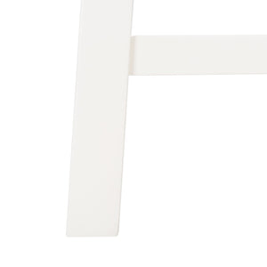 Safavieh AERO Counter Stool Set of 2 - Chic Grey Fabric & White Frame, Perfect for Modern Kitchen Bars STL9218A-SET2