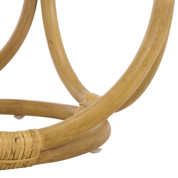Safavieh Miroslava Woven Rattan Cube Stool Organic Bohemian Accent for Living Spaces STL9900A