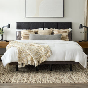 Malouf M455 Adjustable Bed Base - Experience Ultimate Sleep Comfort With Massage & Smart Controls Today! Charcoal Charcoal Stmam455kkab