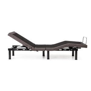 Malouf M555 Adjustable Bed Base With Massage, Bluetooth Control, And Five Comfort Positions For Relaxation Charcoal Charcoal Stmam555scab