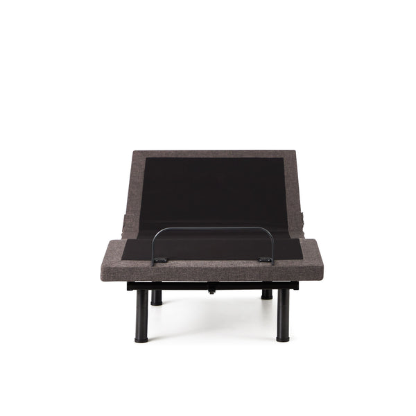 Malouf M555 Adjustable Bed Base With Massage, Bluetooth Control, And Five Comfort Positions For Relaxation Charcoal Charcoal Stmam555scab