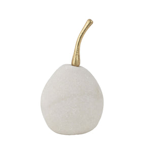 Zeugma Stone Look Pear - Elegant Marble Finish Resin Home Decor Accent, 3.5" Width, Perfect For Any Space!   Cf1239410
