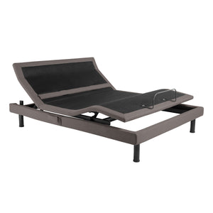 Malouf S755 Adjustable Bed Base - Experience Ultimate Comfort With Massage, Bluetooth & Smart Features Charcoal Charcoal Stmas755txab