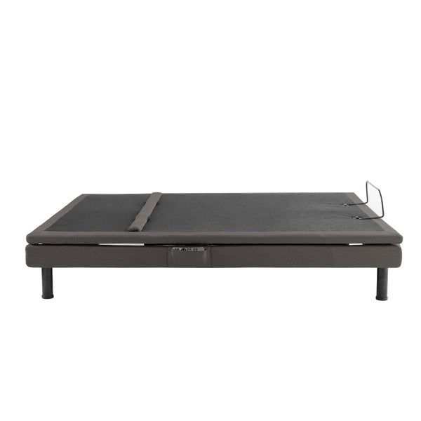 Malouf S755 Adjustable Bed Base - Experience Ultimate Comfort With Massage, Bluetooth & Smart Features Charcoal Charcoal Stmas755txab