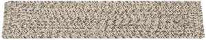 Safavieh Braided Hand‑Woven Stair Tread 8"X28" Grey Ivory Low‑Pile Slip‑Resistant Runner For Hallway Safety STT201F-SET13