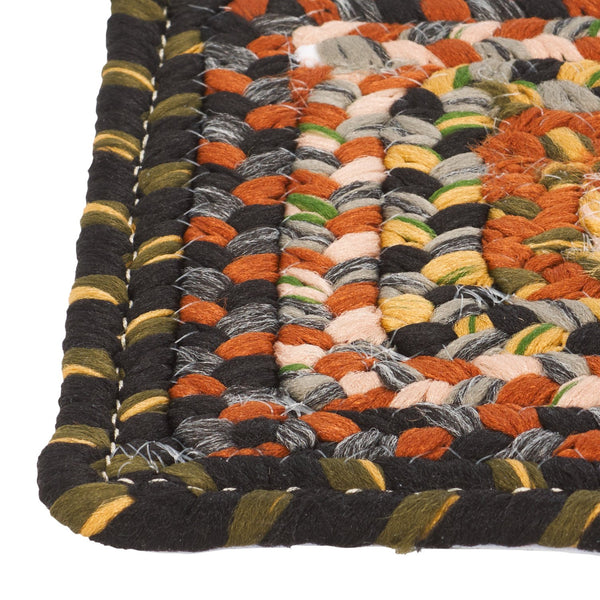Safavieh Braided Hand-Woven Stair Tread 308A Multi — Durable Low-Profile 8"X28" Slip-Resistant Coastal Accent STT308A-SET13
