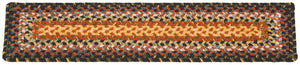 Safavieh Braided Hand-Woven Stair Tread 308A Multi — Durable Low-Profile 8"X28" Slip-Resistant Coastal Accent STT308A-SET13