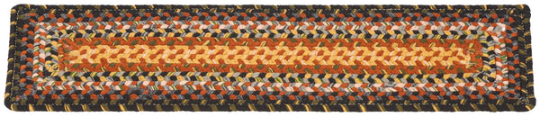 Safavieh Braided Hand-Woven Stair Tread 308A Multi — Durable Low-Profile 8"X28" Slip-Resistant Coastal Accent STT308A-SET13
