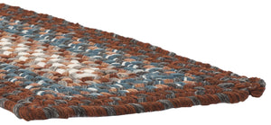 Safavieh Braided Stair Treads 8"X28" Brown Multi - Handwoven Low-Profile Durable Rug For Stairs & Entryways STT313A-SET3