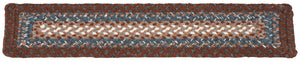 Safavieh Braided Stair Treads 8"X28" Brown Multi - Handwoven Low-Profile Durable Rug For Stairs & Entryways STT313A-SET3