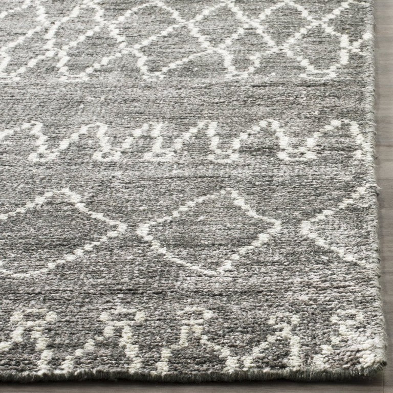 Safavieh Stone Wash Bamboo Silk Hand Knotted Rug Bohemian Geometric Accent for Modern Interiors STW312A-1SQ