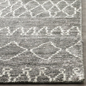 Safavieh Stone Wash Bamboo Silk Hand Knotted Rug Bohemian Geometric Accent for Modern Interiors STW312A-1SQ