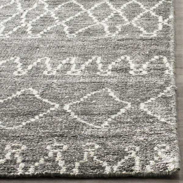 Safavieh Stone Wash Bamboo Silk Hand Knotted Rug Bohemian Geometric Accent for Modern Interiors STW312A-1SQ