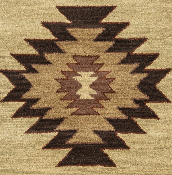 Rizzy Southwest SU2007 Hand Tufted Southwest Wool Rug Beige 9' x 12'