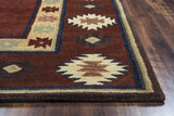 Rizzy Southwest SU2014 Hand Tufted Southwest Wool Rug Red 9' x 12'