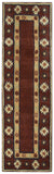 Rizzy Southwest SU2014 Hand Tufted Southwest Wool Rug Red 2'6" x 8'