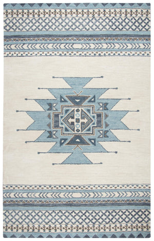 Rizzy Southwest SU567A Hand Tufted Southwest Wool Rug Blue 9' x 12'