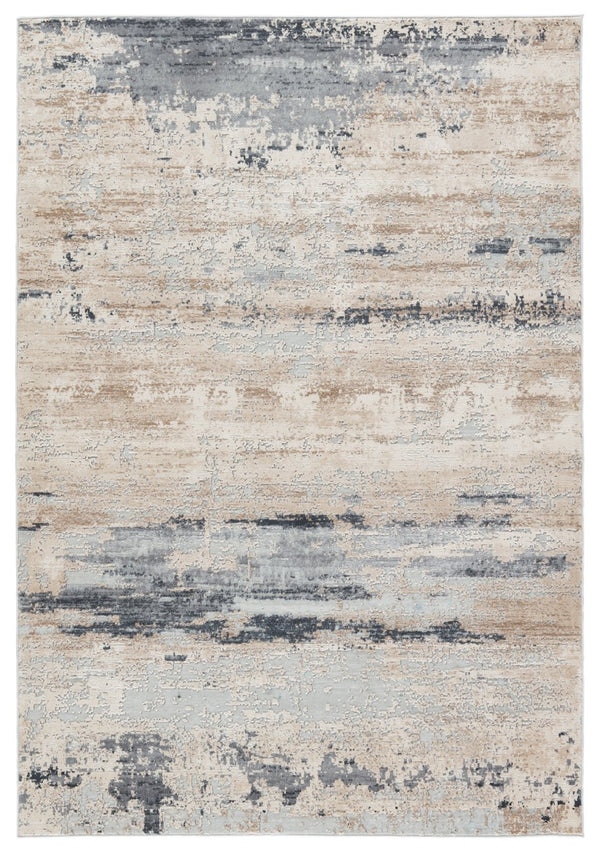 Jaipur Living Sundar Ronan Sud05 Powerloomed Machinemade 60% Polypropylene 40% Polyester Abstract Abstract Indoor Rug Blue, Gray 60% Polypropylene 40% Polyester Rug152893