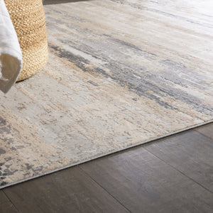 Jaipur Living Sundar Ronan Sud05 Powerloomed Machinemade 60% Polypropylene 40% Polyester Abstract Abstract Indoor Rug Blue, Gray 60% Polypropylene 40% Polyester Rug152893