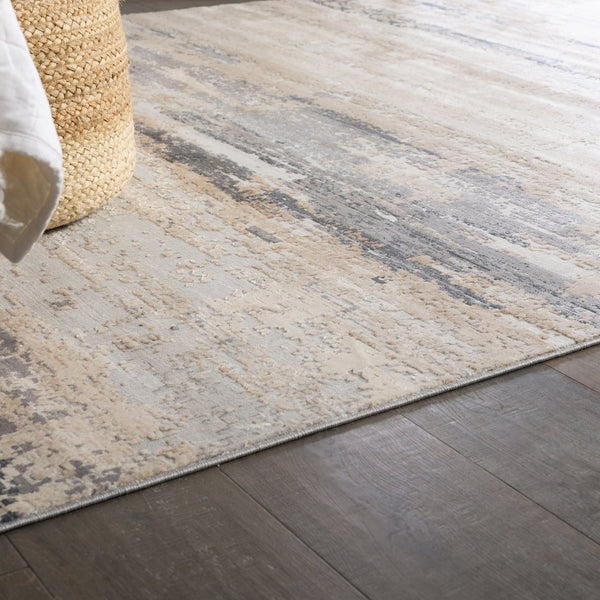 Jaipur Living Sundar Ronan Sud05 Powerloomed Machinemade 60% Polypropylene 40% Polyester Abstract Abstract Indoor Rug Blue, Gray 60% Polypropylene 40% Polyester Rug152893