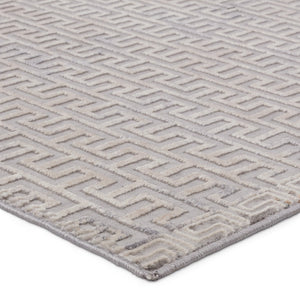 Jaipur Living Sundar Baxley Sud06 Powerloomed Machinemade 60% Polypropylene 40% Polyester Geometric Geometric Indoor Rug Gray, Beige 60% Polypropylene 40% Polyester Rug155954