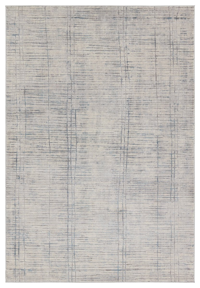 Jaipur Living Sundar Paolini Sud07 Powerloomed Machinemade 60% Polypropylene 40% Polyester Lines Stripes Indoor Rug Gray, Blue 60% Polypropylene 40% Polyester Rug155960