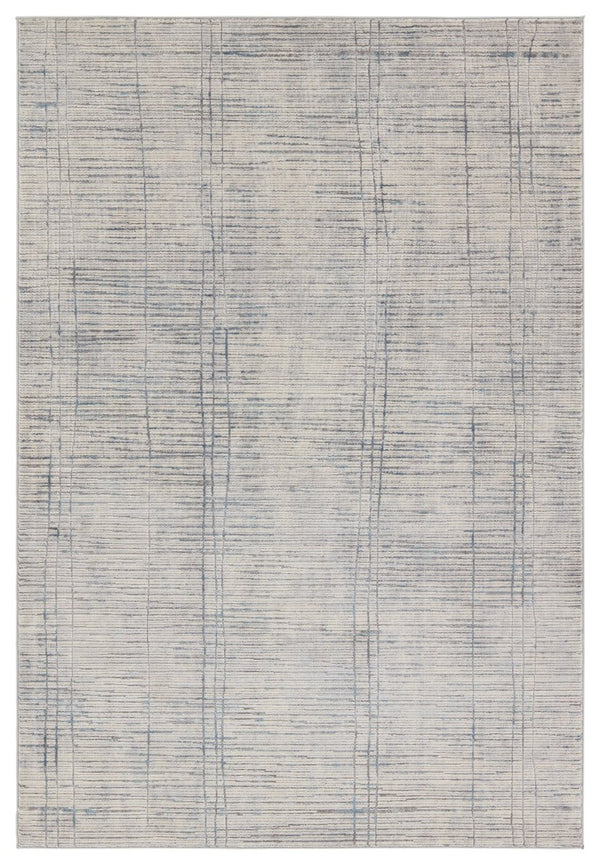 Jaipur Living Sundar Paolini Sud07 Powerloomed Machinemade 60% Polypropylene 40% Polyester Lines Stripes Indoor Rug Gray, Blue 60% Polypropylene 40% Polyester Rug155960