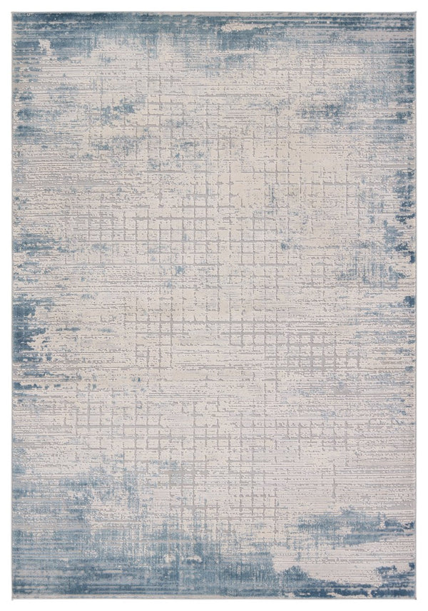 Jaipur Living Sundar Chamisa Sud08 Powerloomed Machinemade 60% Polypropylene 40% Polyester Abstract Abstract Indoor Rug Gray, Blue 60% Polypropylene 40% Polyester Rug155966