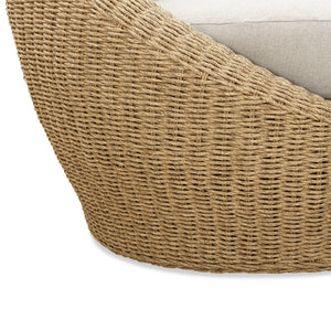 Lh Imports Sunset Outdoor - Stylish Club Chair For Ultimate Comfort And Chic Home Beautification Experience Beige,Brown All,Weather Wicker,Olefin Fabric,Powder,Coated Aluminum Frame Sun019