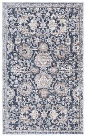 Safavieh Sutton Stylish Navy And Beige Area Rug - Space Dyed Polyester For Elegant Home Décor And Comfort Navy ,Beige Brown Space Dyed Polyester Sut101n-24