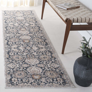 Safavieh Sutton Stylish Navy And Beige Area Rug - Space Dyed Polyester For Elegant Home Décor And Comfort Navy ,Beige Brown Space Dyed Polyester Sut101n-24