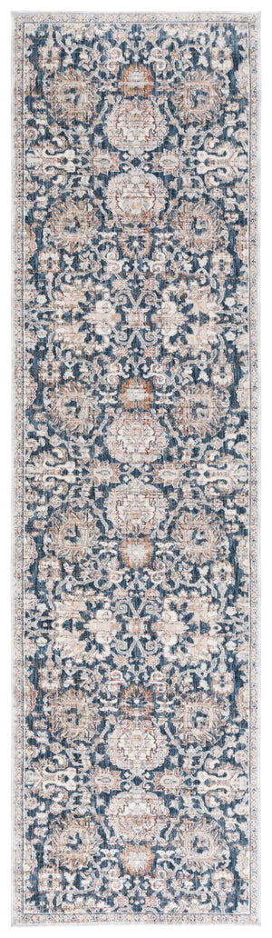 Safavieh Sutton Stylish Navy And Beige Area Rug - Space Dyed Polyester For Elegant Home Décor And Comfort Navy ,Beige Brown Space Dyed Polyester Sut101n-24