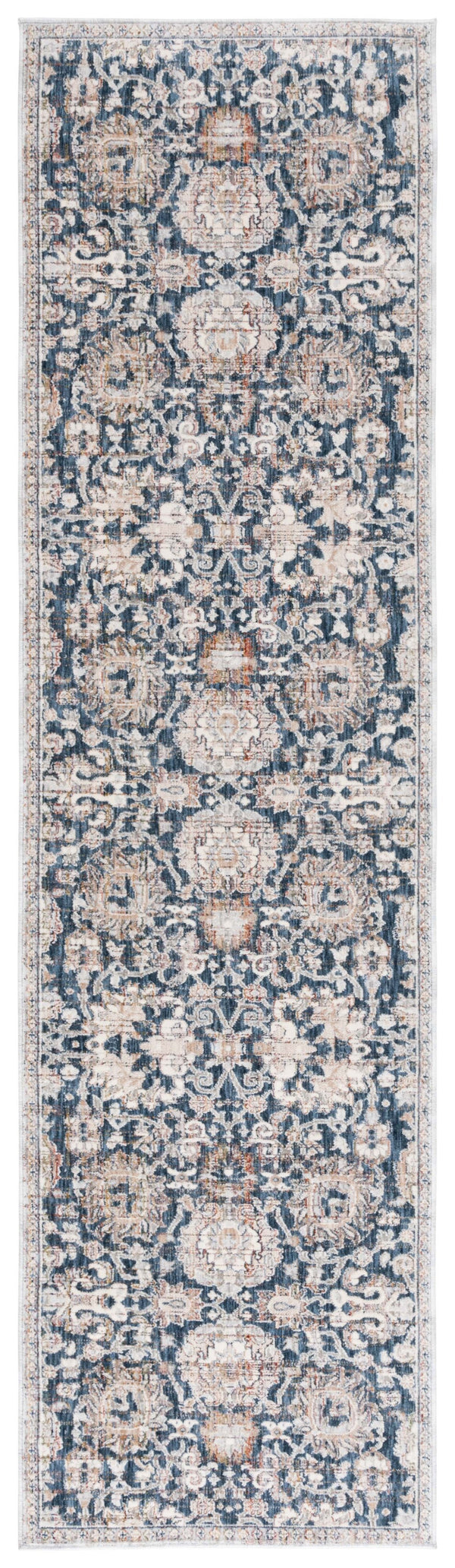 Safavieh Sutton Stylish Navy And Beige Area Rug - Space Dyed Polyester For Elegant Home Décor And Comfort Navy ,Beige Brown Space Dyed Polyester Sut101n-24