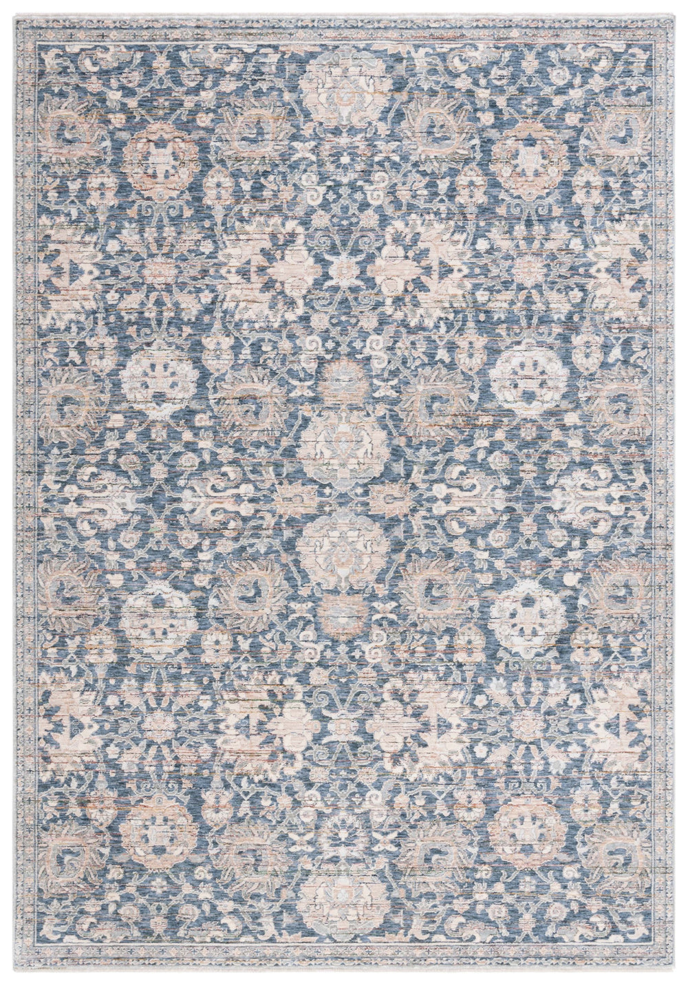 Safavieh Sutton Stylish Navy And Beige Area Rug - Space Dyed Polyester For Elegant Home Décor And Comfort Navy ,Beige Brown Space Dyed Polyester Sut101n-24