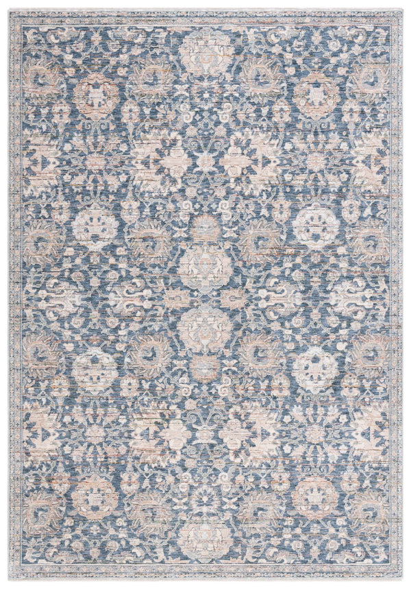 Safavieh Sutton Stylish Navy And Beige Area Rug - Space Dyed Polyester For Elegant Home Décor And Comfort Navy ,Beige Brown Space Dyed Polyester Sut101n-24