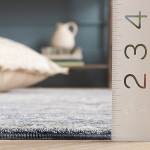 Safavieh Sutton Stylish Space Dyed Polyester Rug In Modern Grey And Navy For Chic Home Decor Solutions Grey ,Navy Space Dyed Polyester Sut102f-28