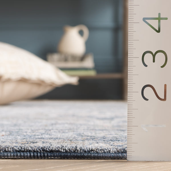 Safavieh Sutton Stylish Space Dyed Polyester Rug In Modern Grey And Navy For Chic Home Decor Solutions Grey ,Navy Space Dyed Polyester Sut102f-28