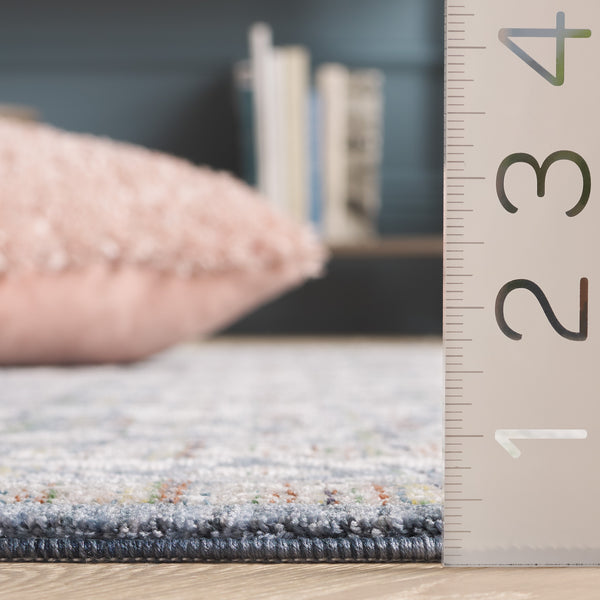 Safavieh Sutton Stylish Space Dyed Polyester Rug – Elevate Your Home Décor With Timeless Elegance Navy ,Beige Space Dyed Polyester Sut103n-24